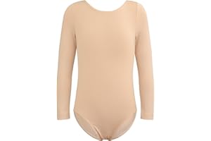 XiaoMoSha Gymnastics Leotards for Girls Long Sleeve Kids Unitards Dancewear Sparkle Rainbow Mermaid Ribbons Tumbling Outfits