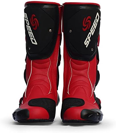 MCOSS Men's Off-Road Motorcycle Boots for Men Dirt Bike Motocross Boots Adult Motorcycle Racing Shoes Waterproof Motorcycle Boots Adult Shoes Motorcycle Bike Racing Gear Speed Boots