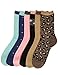 Noble Mount Womens Everyday Crew Socks - 6 Pairs