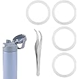 4pcs Bottle Seal Rings, Silicone Water Bottle Gasket Replacement Accessories for Thermos Funtainer 16 oz Stainless Steel Vacuum Insulated Bottle