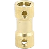 uxcell シャフトカップリング モーター軸継手 真鍮軸継手 シャフトカプラコネクタ