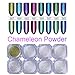 NICOLE DIARY 13Boxes Mermaid Nail Powder & Chameleon Mirror Effect Powder Set Shimmer Laser Chrome Pigment Dust Nail Tips Decoration