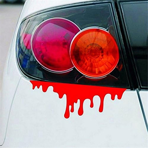 MISS MINI Red Blood Car Stickers Reflective Car Vehicle Decals Light Bumper Body Sticker