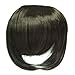 MAYSU False Bang Neat Full Dark Brown Fringe Hairpiece Clip in Hair Extensions bangs bg002-6