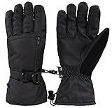 Livingston Men's Waterproof Thinsulate Insulation Ski Gloves w/Zipper Pocket