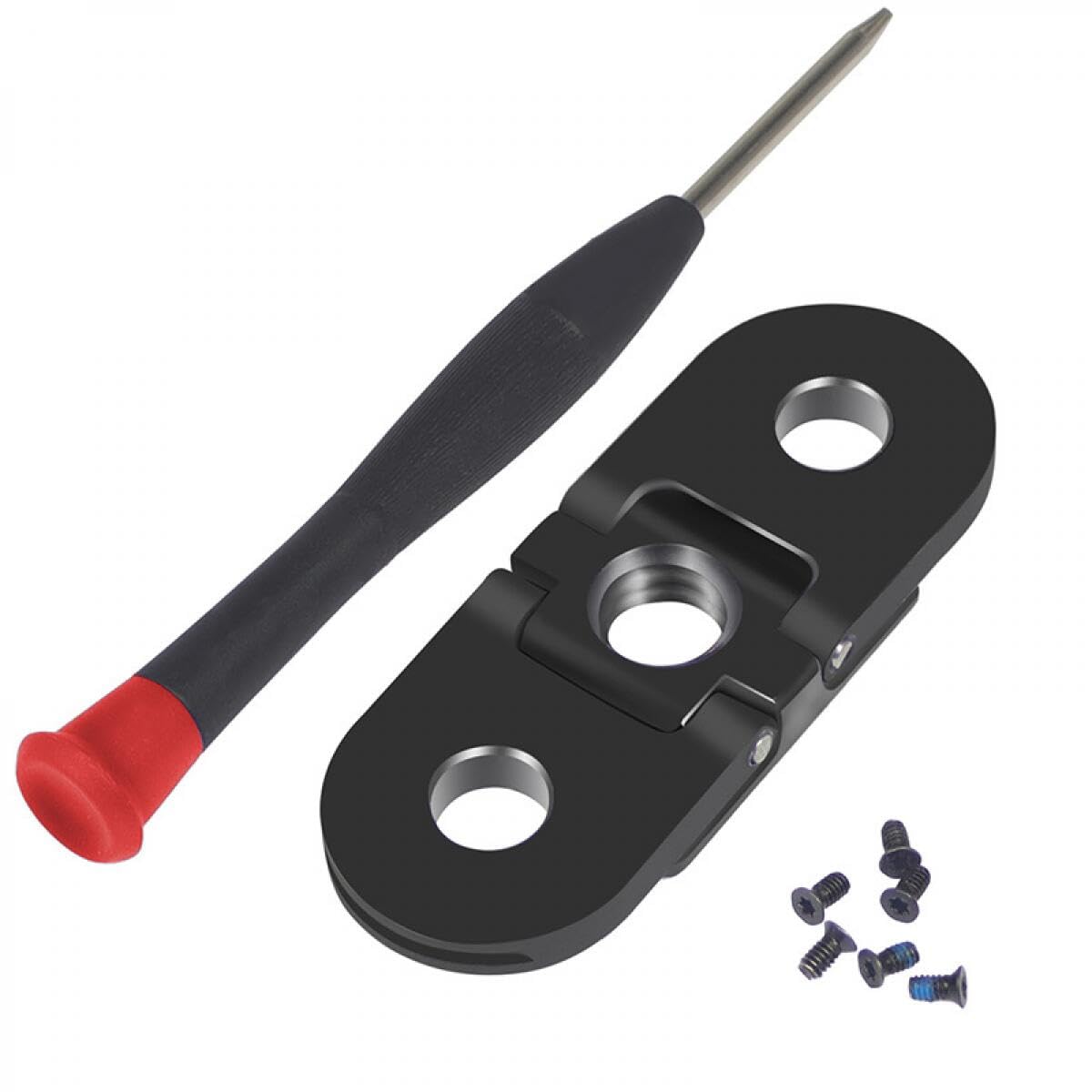 NMD&LR Replacement Folding Fingers for Gopro, Magnetic Metal Folding Mounting Base Adapter with Standard 1/4 Tripod Connector Port, Compatible with Gopro 12/11/10/9/8/Black/Max/Mini