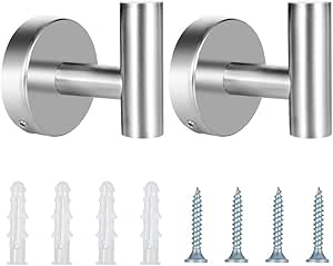 falllea 2 Piezas de Toalla Gancho Colgador Toallero de Gancho ...