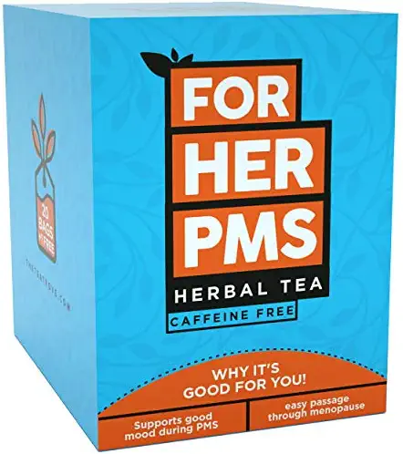 The Tea Trove for Her PMS Tea | Womens Health Tea for Pain Relief, Period Cramp Relief, Bloating Relief, Menopause Relief, Menstrual Cramp Relief, PMS Relief - Period Pain Relief Products (20+1 Bags)