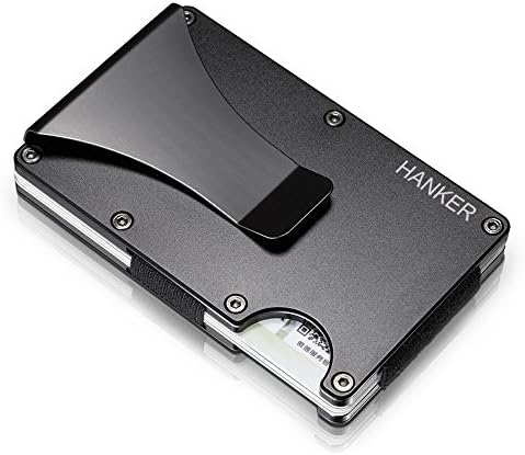Carbon Fiber Aluminum Metal Minimalist Wallet RFID Blocking Credit Card Holder Money Clip