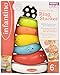 Infantino Funny Faces Ring Stacker Colorful Baby and Toddler Toys for Motor Skills, 5 Pieces