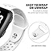 Hagibis Compatible with Fitbit Versa Bands Sport Silicone Replacement Breathable Strap Bands for New Fitbit Versa Smart Fitness Watch (White)
