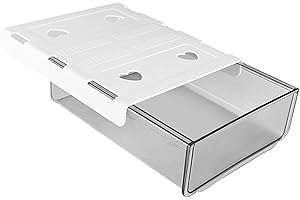 1 tiroir de bureau, auto-adhésif, invisible, en plastique, organiseur caché sous une étagère, pour bureau, commode, maison, é