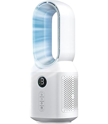 【冬用】HOT&COOL BladelessFan UML-046JR Quiet Bladeless Cooling Fan, Personal Quiet Table Fan,Wall