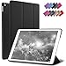 iPad Mini 4 case, ROARTZ Black Slim Fit Smart Rubber Coated Folio Case Hard Cover Light-Weight Auto Wake/Sleep for Apple iPad Mini 4th Generation Model A1538/A1550 Retina Display