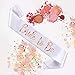 Bachelorette Party Decorations Kit Rose Gold Pre-Strung Bride to Be Banner Confetti Balloons Tribe Flash Tattoos Sash Veil Drinking Games Bridal Shower Wedding Supplies
