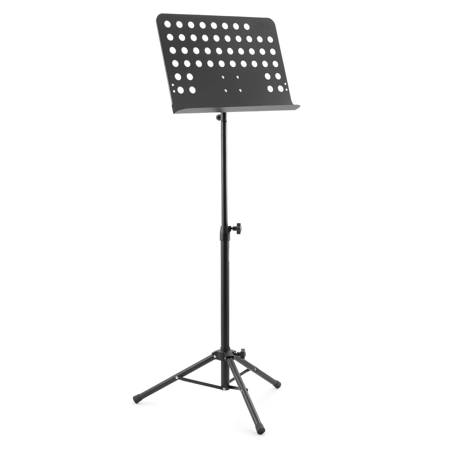 Tiger MUS7BK Orchestral Music Stand, All Metal Construction Fully