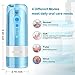 Cordless Water Flosser Oral Irrigator - Portable and Rechargeable IPX7 Waterproof 4 Modes with 200ml Large Cleanable Water Tank and 2000mAh Long Life Battery for Home & Travel, Oral & Nose Care