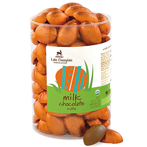 LAKE CHAMPLAIN CHOCOLATES Organic Milk Truffle Egg Dispenser, 0.45 OZ