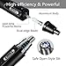 Nose Hair Trimmer for Men Women Rechargeable Nostril Nasal Hair Clippers Powerful Motor Won't Break Aluminum Body Black