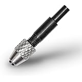 Gyros Keyless Mini Adaptor Chuck, 1/8” and 3/16” Straight Shank, 0 Inch to .039 Inch Capacity for Micro Drill Bits No. 60-80,