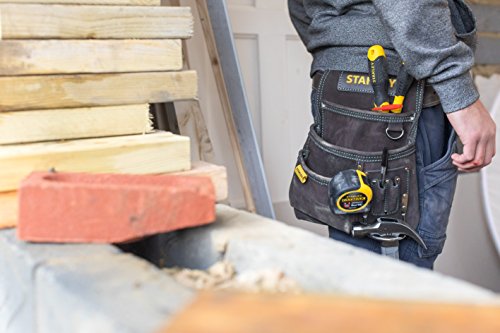 Stanley STST1-80114 Hammer- und Nageltasche aus Büffelleder, Braun/Gelb, L – Bild 5