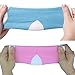 Makhry 2 Pairs Moisturizing Silicone Gel Heel Socks for Dry Hard Cracked Skin Open Toe Comfy Recovery Socks Day Night Care U.S. women size 4-7.5 (Blue&Pink)