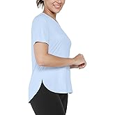 Hiwzffy Women's Sun Protection Shirts UV SPF UPF 50+ Short Sleeve Workout Tops Hiking Running Quick Dry