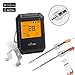 Meat Thermometer, Bluetooth Digital Cooking Thermometer WEINAS 6-Probe-Ports Alarm Monitor BBQ Grill Thermometer, IMPROVED Stainless Steel Probes Wireless Thermometer for Food Smoker Oven Kitchen
