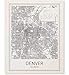 Denver Map Print Denver Map Art Colorado Print City Maps Map Print Map Art Print Black and White Map Wall Art Map Art Modern City Art Scandinavian Poster City Map Poster 8x10