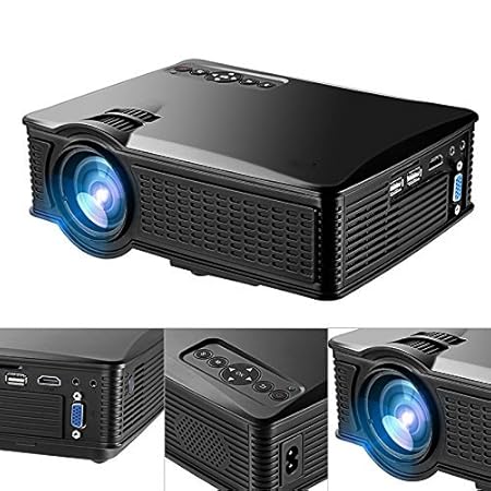 Weton LCD Mini portátil HD 1080P LED Multimedia Proyector, 1500 ...