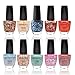 Nanacoco Nail Polish Color Lacquer Set 10-Piece Collection #19 Its Glitter Day