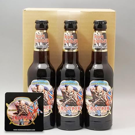 Amazon Co Jp 即日発送可 アイアンメイデン トゥルーパー 3本 コースター1枚セット 食品 飲料 お酒
