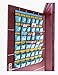36 Pockets Numbered Classroom Pocket Chart for Cell Phones Hanging Organizer with 4 Metal Hooks, Blue