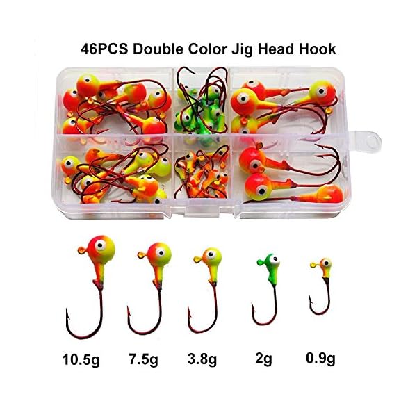 Shaddock-Fishing-46-50pcsbox-Assorted-Jig-Heads-Hooks-Ice-Fishing-Jig-Hooks-Fish-Feather-Round-Lead-Hook-Fishing-CrappieMarabou-Jigs-Tackle-Kit