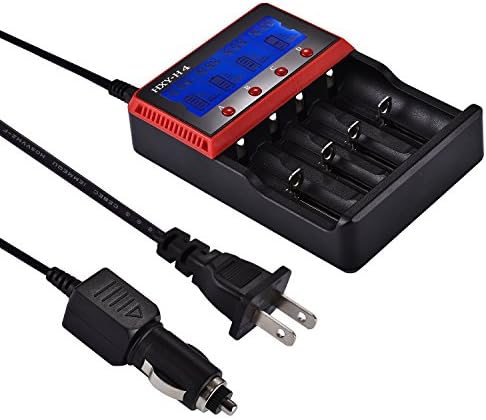 FonPeak Digital Intelligent Battery Charger,LCD Display Multi-fuctional Cell Battery Charger for Rechargeable Batteries 18650 26650 18500 17650 16340 14500 10440 AA AAA RCR123 Li-ion NiMH NiCd LiFePO4