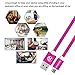 Android Charger (10ft/3m) for Samsung Galaxy Table S7 S6 Xiaomi HTC Huawe Meizu Sony Motorola and More Android Devices (Rose Red)