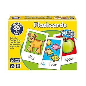Orchard Toys Flashcards, 50 Educational Double-sided Flashcards To Teach Reading and Number Skills, Perfect for Kids Age…