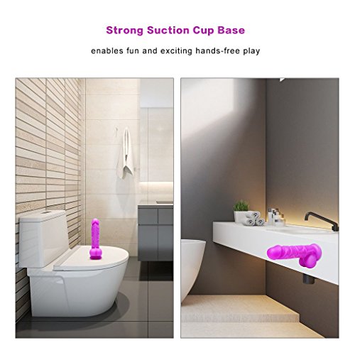 image for Realistic Ultra-soft Dildo for Beginners with Flared Suction Cup Base 