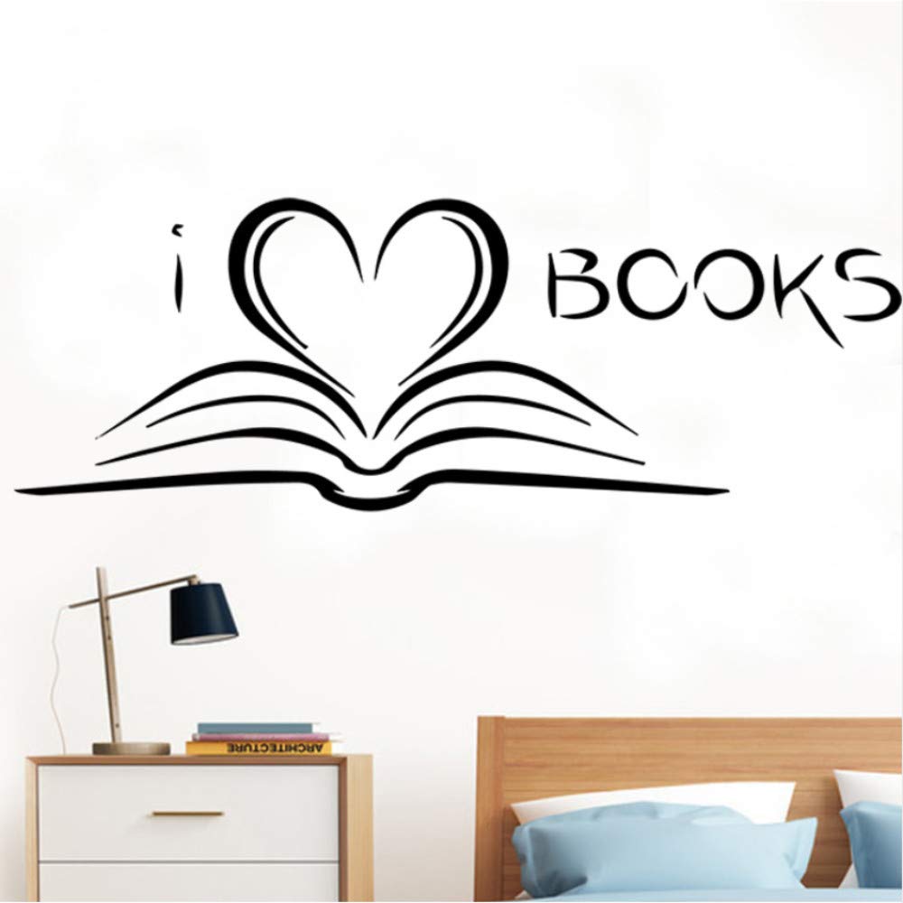 Amazon Com Dalxsh Nordic Books Wall Sticker Study Art