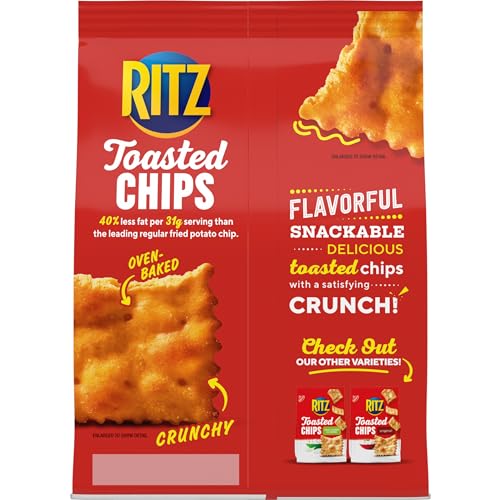 RITZ TOASTED CHIPS CHEDDAR CRACKERS, 8.1 OZ