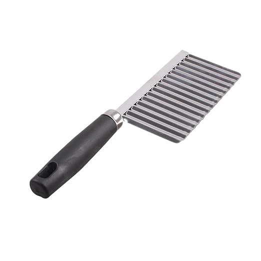 BESTOMZ Kartoffelschneider Pommesschneider Gemüseschneider Küchenhelfer Karotten Chips Wellen-Schneider