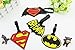 Finex 4 Pcs Set Batman Superhero Logo Silicone Travel Luggage Baggage Identification Labels ID Tag for Bag Suitcase Plane Cruise Ships with Belt Strap