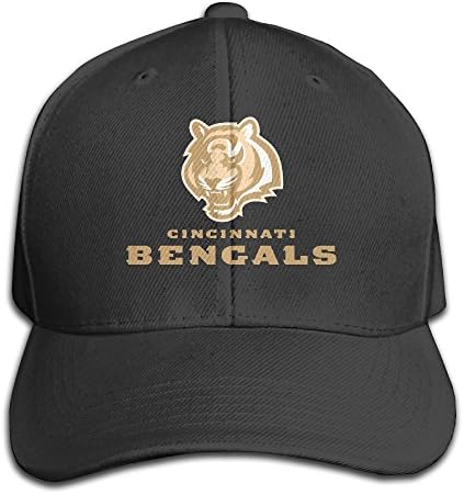 Unisex Cinncinnati Bengals Durable 100% Cotton Adjustable Sport Cap Black