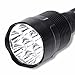 TOPITEMS Super 30000 Lumens 12x CREE XML T6 5 Mode 18650 Super Bright LED Flashlight