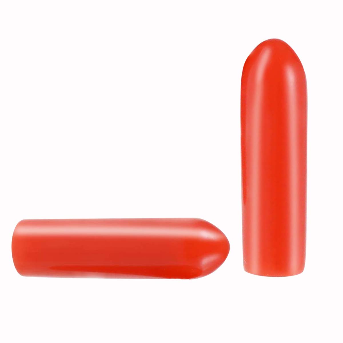 Screw Thread Protectors, PVC Rubber Round Tube Bolt Cap Plastic End Cap Cover Thread Protectors Red, Inner Dia 2.5mm? 50 Pcs — image 1