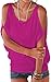 PINUPART Women's Summer Cold Shoulder Lace up Regular Fit Dolman Shirt Top M Light Purple
