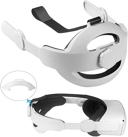 APOSU Adjustable Head Strap for Oculus Quest 2, Removable Replacement Headband for Elite Strap 