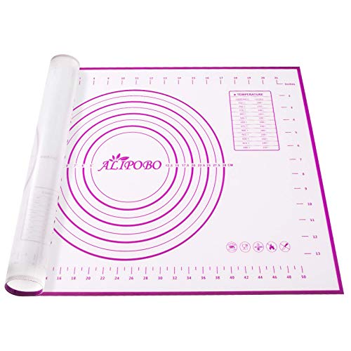 ALIPOBO Extra Thick Silicone Baking Mat with Measurements, Non Stick