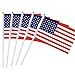 US Stick flag USA Stick flag American Stick Flag Small Mini Flag 50 Pack Hand Held Flag Country National International Flags, Party Decorations Supplies For Parades,World Cup, 4th Of July,Celebration