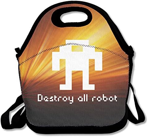 Destroy All Robot Large &amp; Thick Insulated Tote BayfieldÂ Bags Paper Lunch Bag For Men Women Kids Enjoy You Lunch